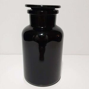 Infinity Jar Black Ultraviolet All Glass Refillable Empty Apothecary 1 Liter